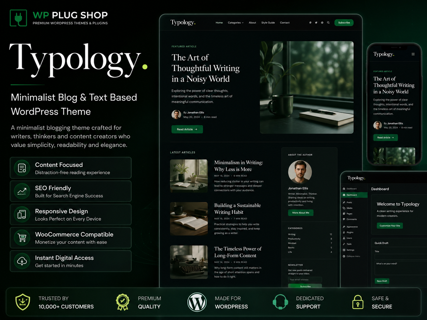 Typology – Minimalist Blog & Text Based WordPress Theme