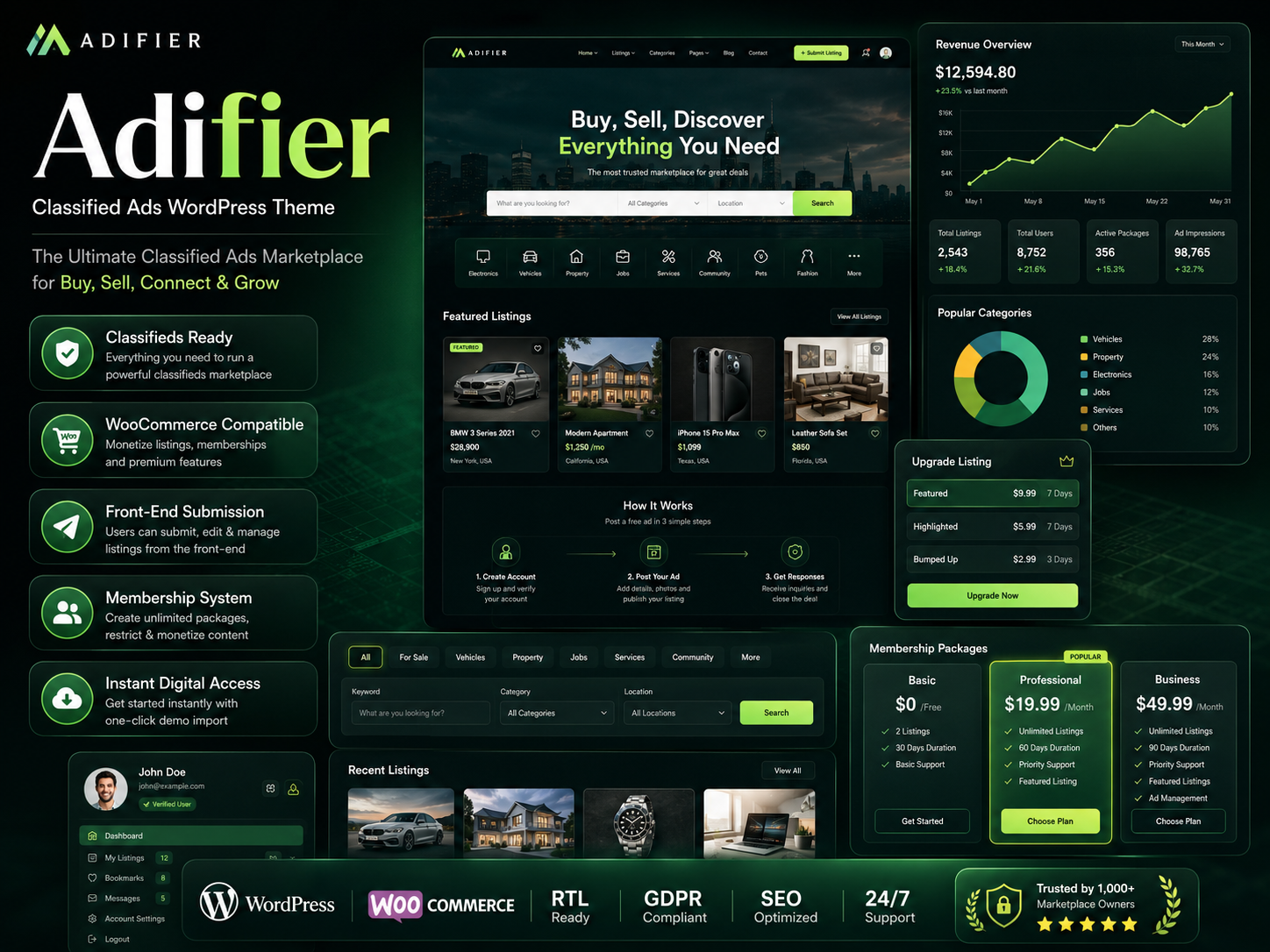 Adifier – Classified Ads WordPress Theme