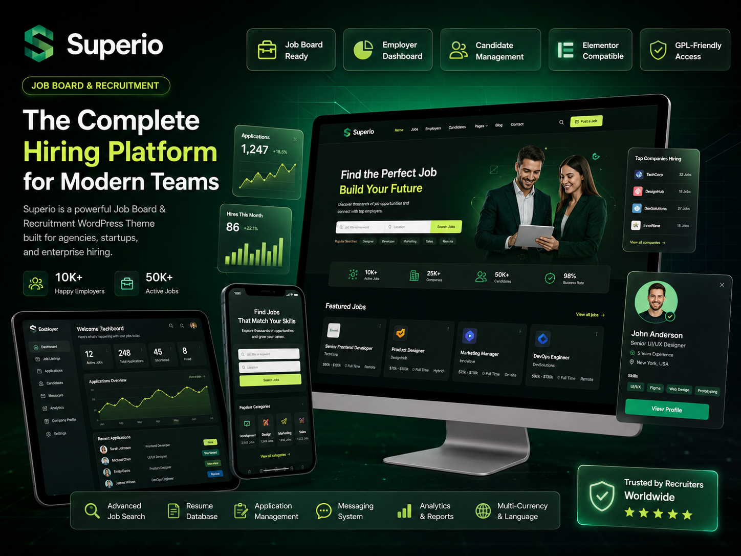 Superio – Job Board & Recruitment WordPress Theme