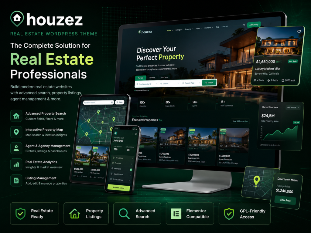 Houzez – Real Estate WordPress Theme