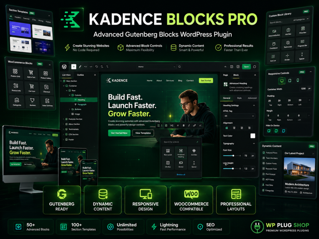 Kadence Blocks Pro Advanced Gutenberg Blocks WordPress Plugin