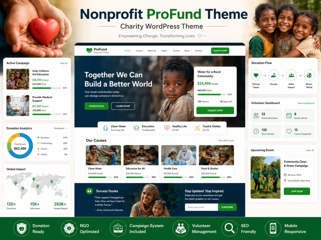 Nonprofit ProFund Theme – Charity WordPress Theme