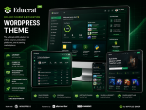Educrat – Online Course Education WordPress Theme