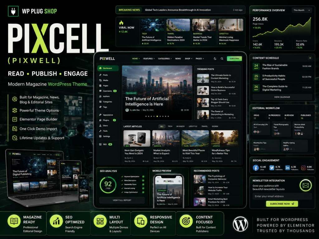 Pixwell – Modern Magazine WordPress Theme