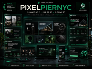 Pixelpiernyc – Portfolio Creative Agency & Freelancer WordPress Theme