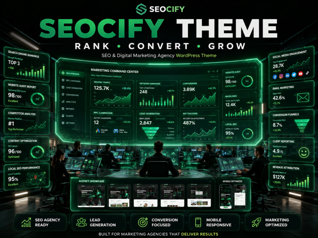 Seocify Theme – SEO & Digital Marketing Agency WordPress Theme