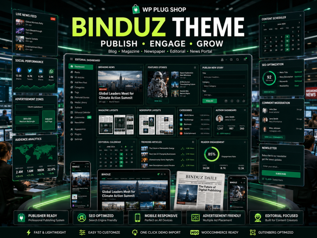 Binduz Theme – Blog Magazine Newspaper Theme