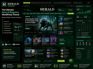 Herald Newspaper WordPress Theme – News Portal & Magazine Website Builder