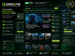 Gridlove News Portal WordPress Theme – Magazine & Newspaper Grid Builder