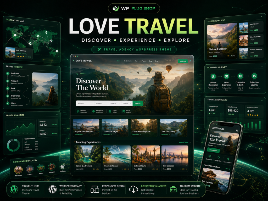Love Travel – Travel Agency WordPress Theme