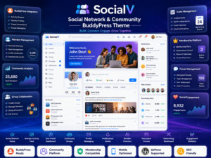 SocialV Theme – Social Network & Community BuddyPress Theme