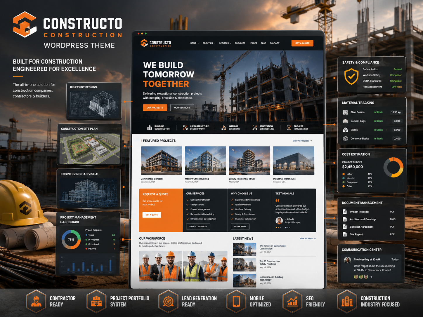 Constructo Theme – Construction WordPress Theme