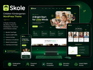 Skole – Children Kindergarten WordPress Theme