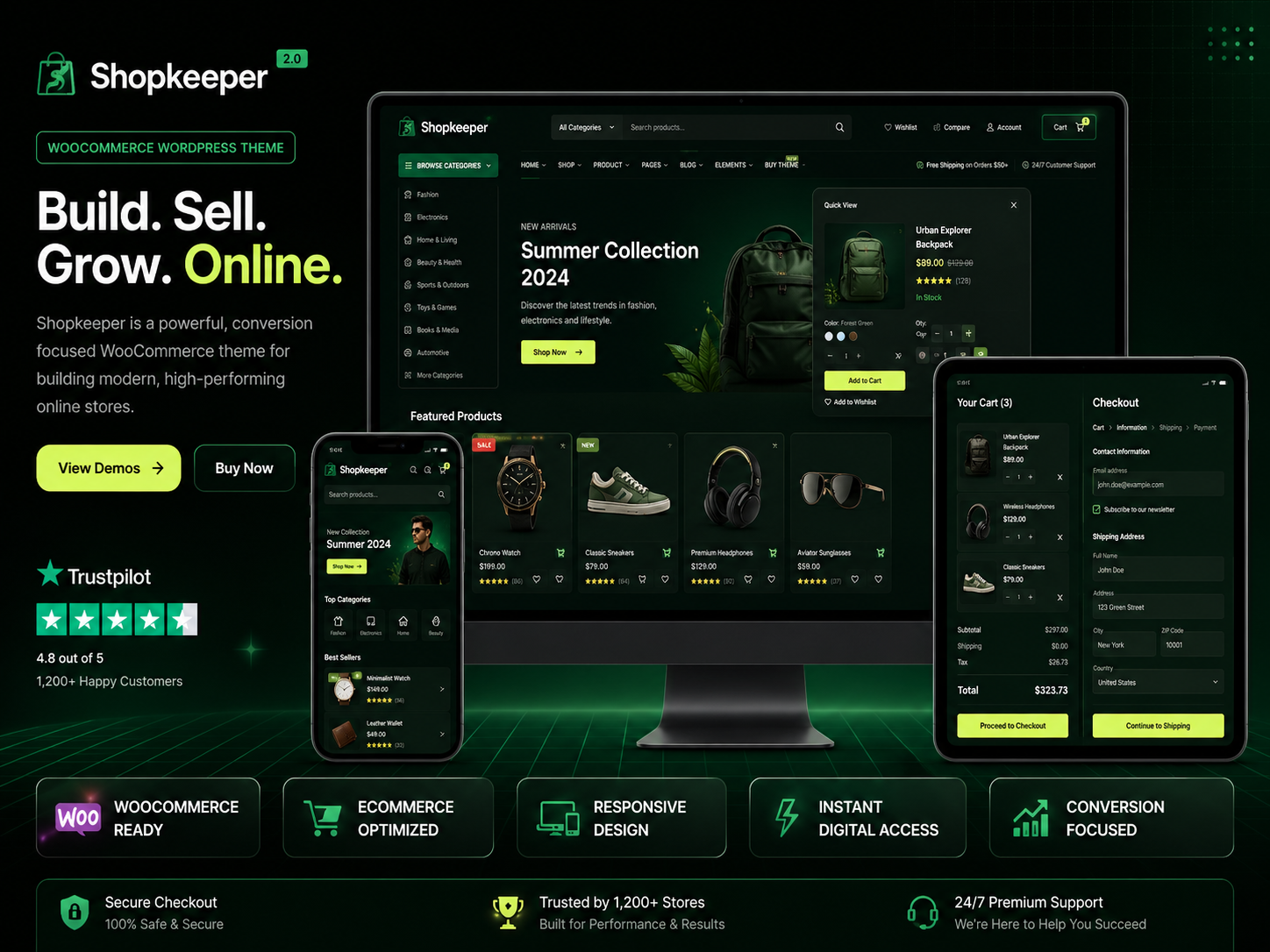 ⭐ Shopkeeper – WooCommerce eCommerce WordPress Theme for Online Stores