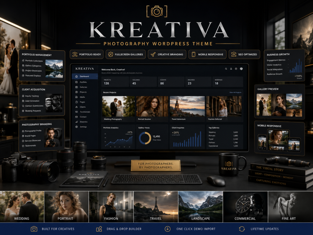 Kreativa Theme – Photography Theme for WordPress