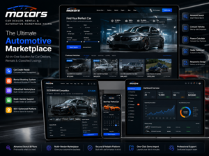 ⭐ Motors – Car Dealer, Rental & Automotive Marketplace WordPress Theme