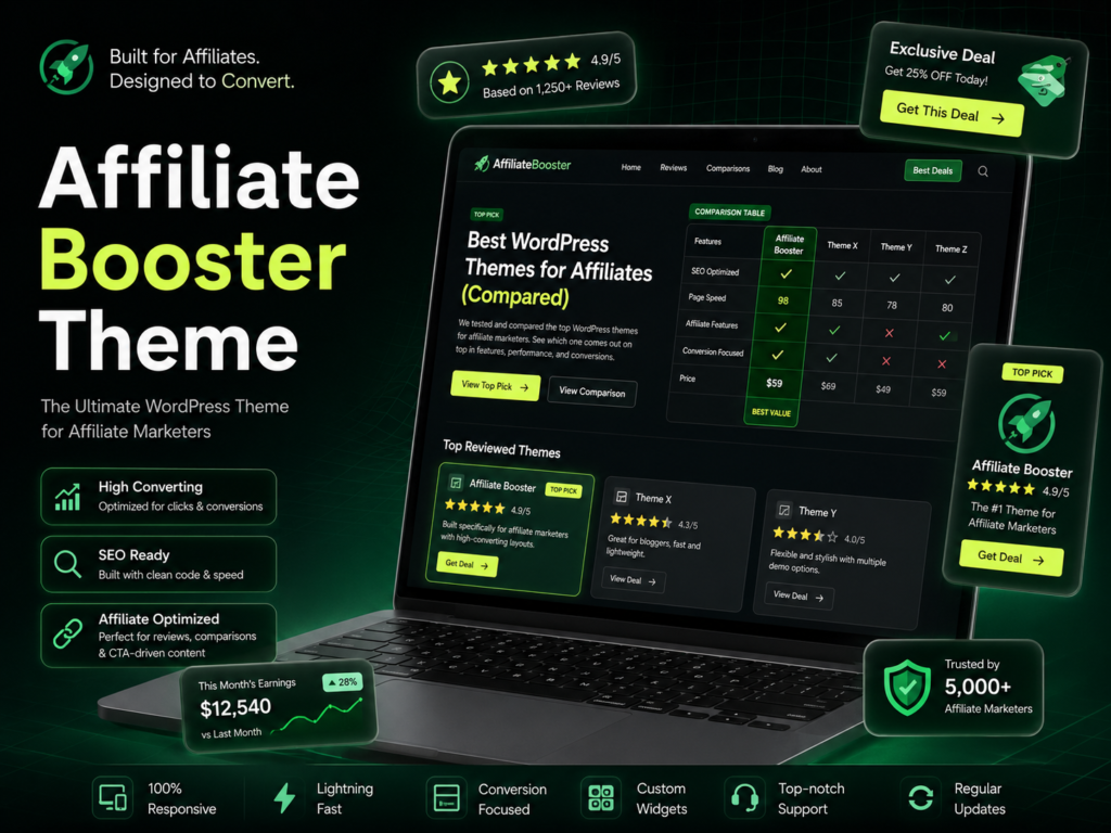 Affiliate Booster Theme – WordPress Theme for Affiliate Marketing & Reviews