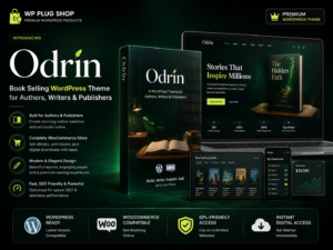 Odrin – Book Selling WordPress Theme for Authors, Writers & Publishers