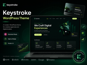 Keystroke WordPress Theme – Creative Agency & Elementor Portfolio Theme