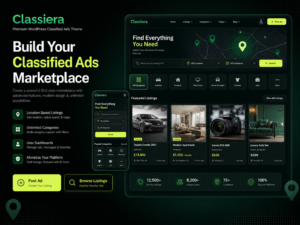 Classiera Classified Ads WordPress Theme – Build OLX Style Geo Marketplace with Monetization & Listings System