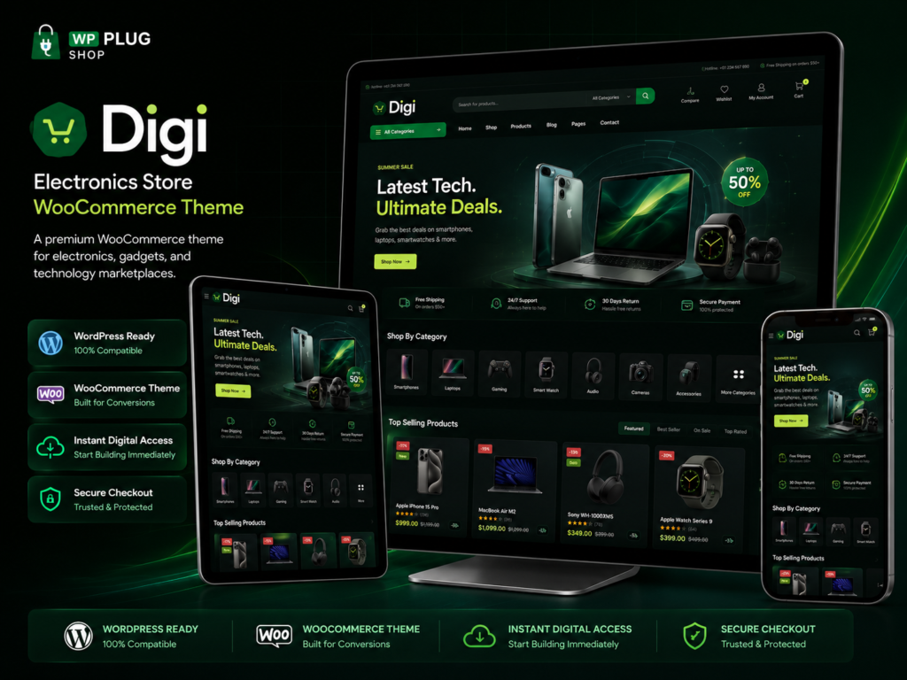 Digi – Electronics Store WooCommerce WordPress Theme