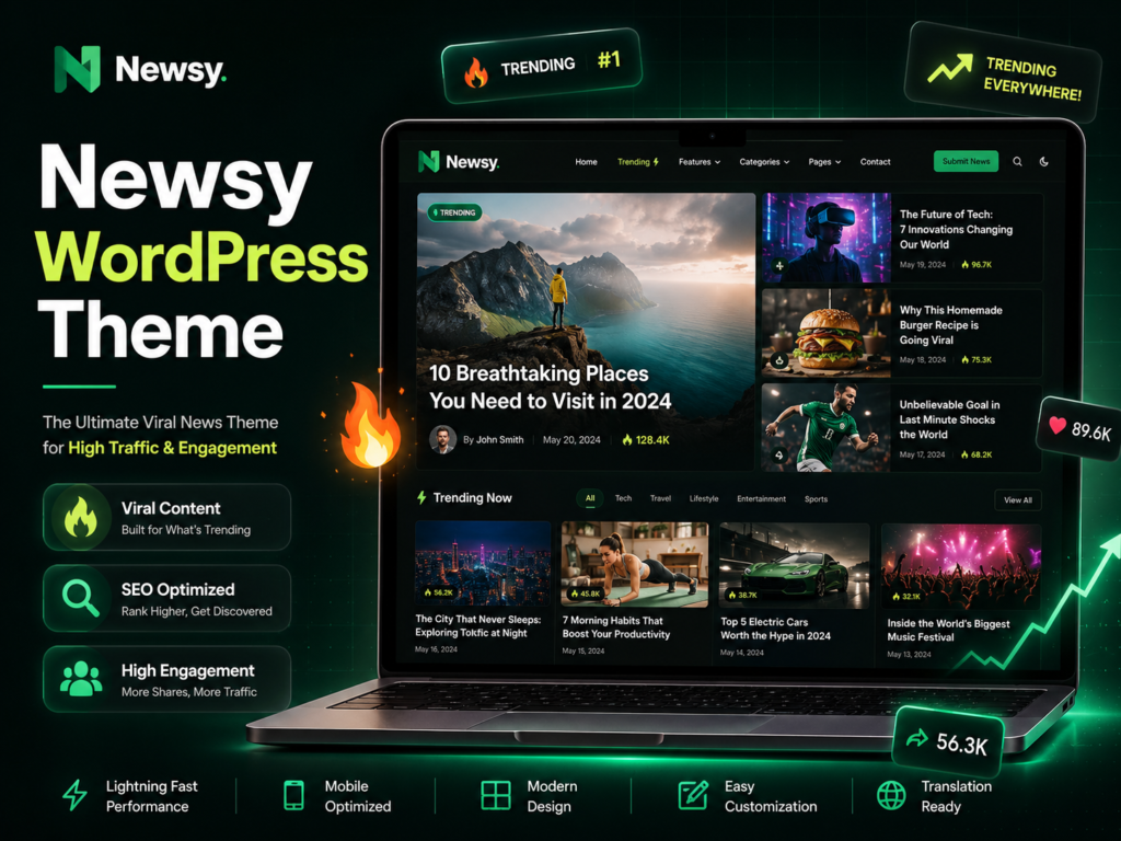 Newsy WordPress Theme – Viral News & Magazine WordPress Them
