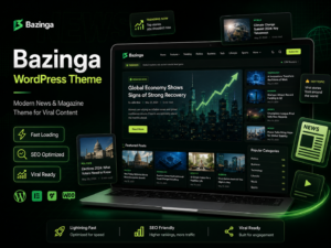 Bazinga WordPress Theme – Modern Magazine & Viral Blog Theme