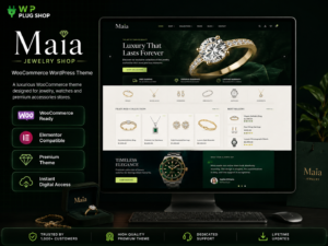 Maia Jewelry WordPress Theme | Premium All-in-One WooCommerce Luxury Boutique Solution