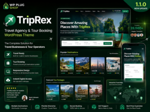 TripRex Theme 1.1.0 – Travel Agency and Tour Booking WordPress Theme