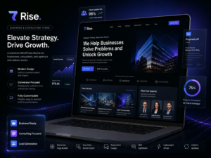 Rise – Business & Consulting WordPress Theme (Elementor & WooCommerce Ready)