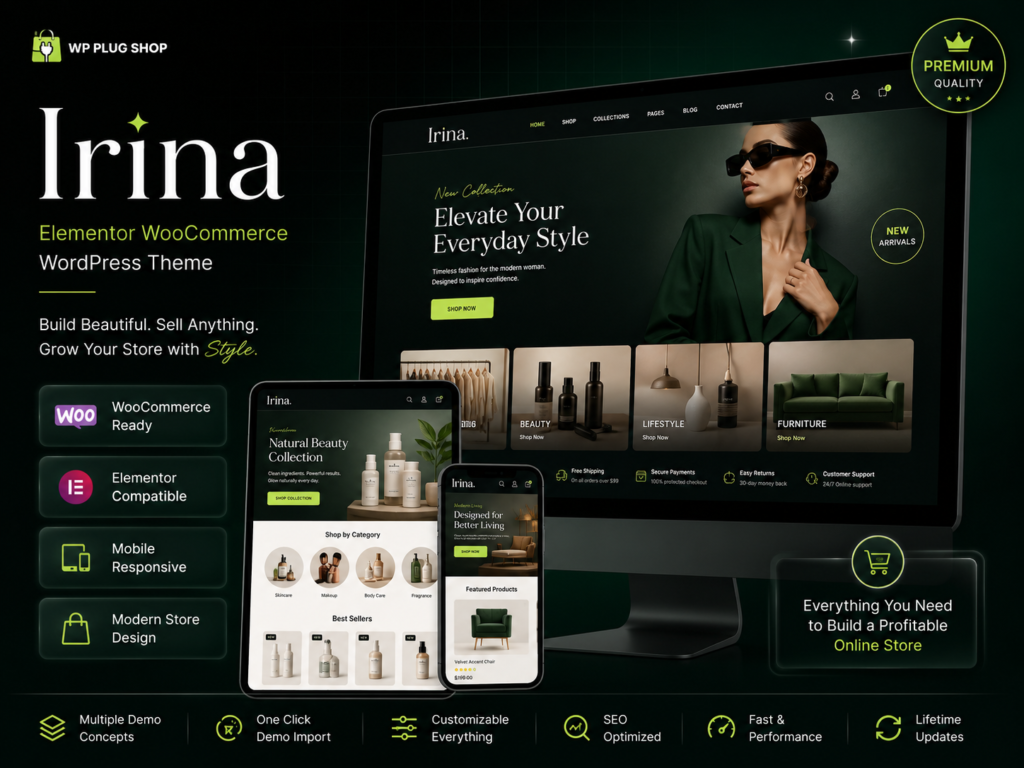 Irina – Elementor WooCommerce WordPress Theme