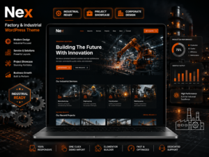 Nex – Factory & Industrial WordPress Theme (Manufacturing, Construction & WooCommerce Ready)