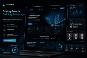 Avantage – Business Consulting & Corporate WordPress Theme (Services, Case Studies & Lead Generation Ready)