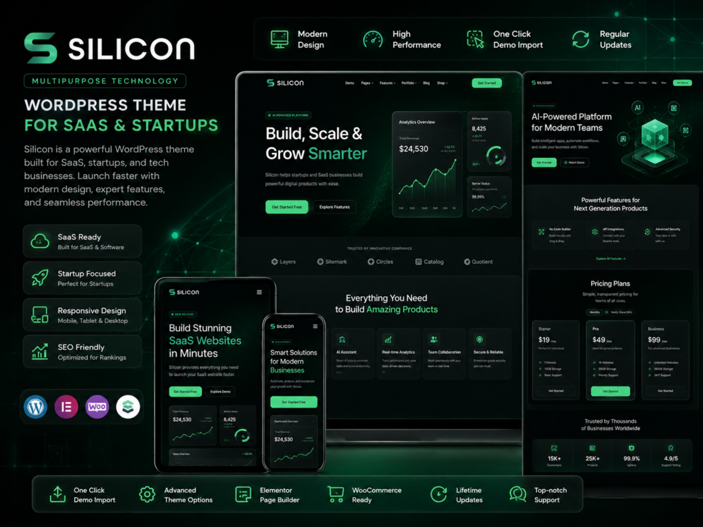 Silicon Theme – Multipurpose Technology WordPress Theme