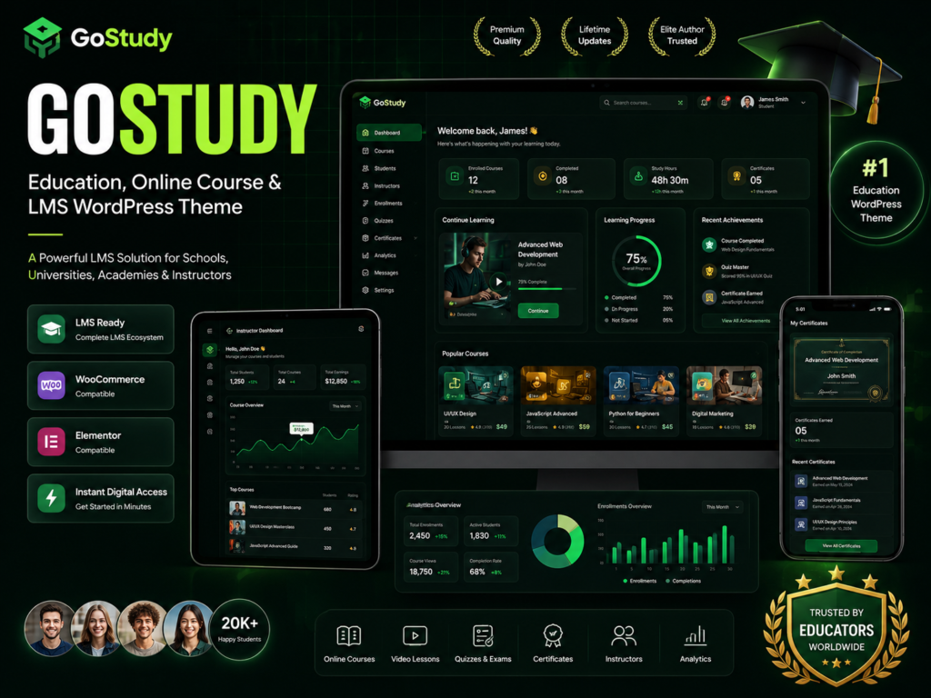 GoStudy – Education WordPress Theme