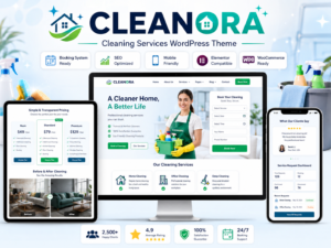 Cleanora Cleaning Services WordPress Theme 1.2.4