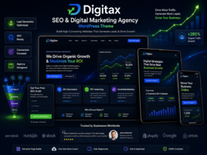 Digitax Theme – SEO & Digital Marketing Agency WordPress Theme