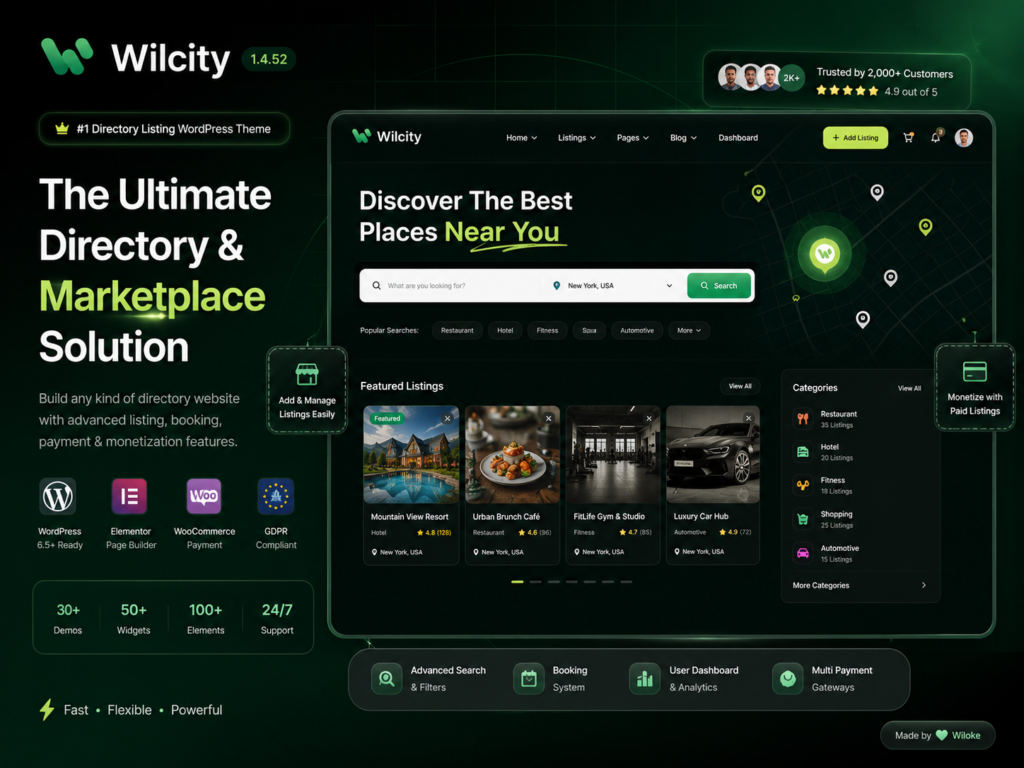 Wilcity Theme – Directory Listing WordPress Theme 1.4.52