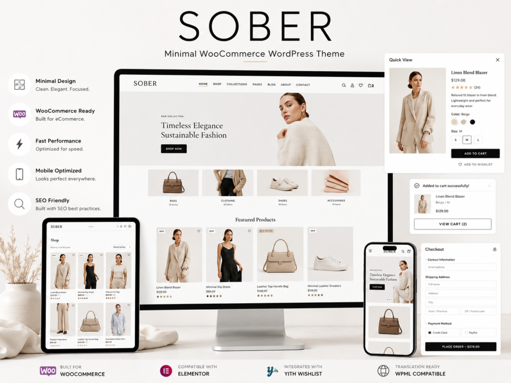 Sober WooCommerce Theme 3.6.4