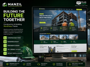 Manzil – Construction and Building WordPress Theme