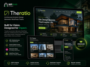 Theratio – Architecture & Interior Design Elementor WordPress Theme