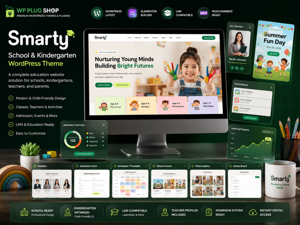 Smarty – School Kindergarten WordPress Theme