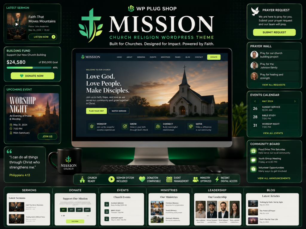 Mission – Church Religion WordPress Theme