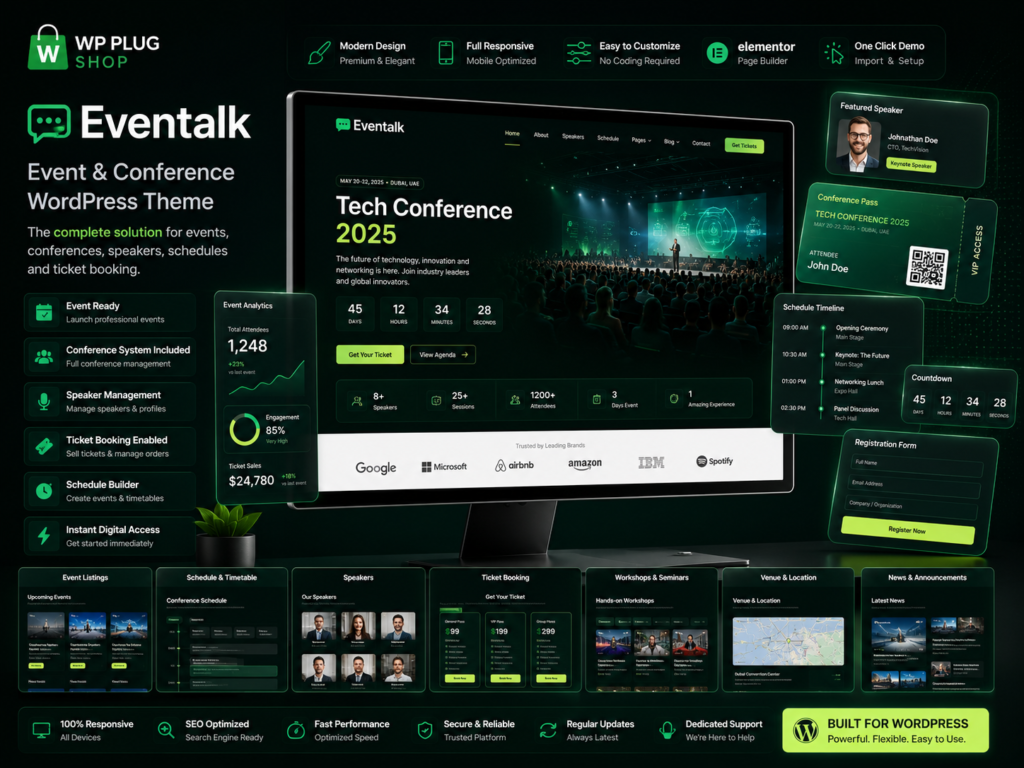 Eventalk – Event and Conference WordPress Theme