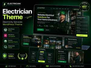 Electrician Theme – Electricity Services WordPress Theme