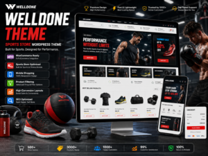 Welldone Theme – Sports Store WordPress Theme