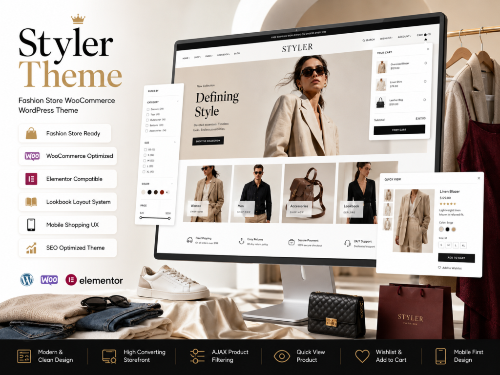 Styler Theme – Fashion Store WooCommerce WordPress Theme