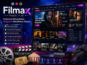 Filmax Theme 1.1.10 – Cinema & Movie News Magazine WordPress Theme