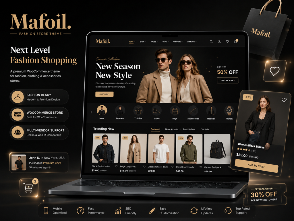 Mafoil – Fashion Store WooCommerce WordPress Theme (Clothing, Multi-Vendor & Elementor Ready)