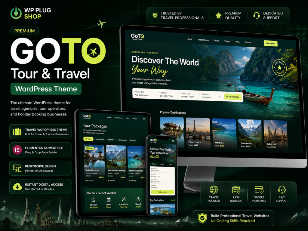 GoTO – Tour & Travel WordPress Theme